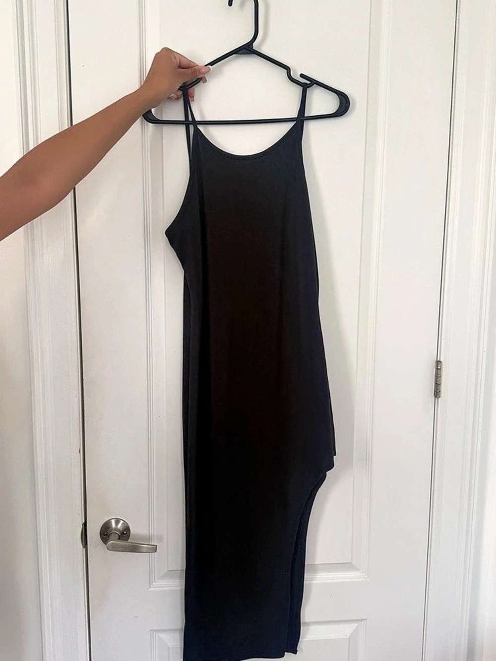 Fashion Nova Black Maxi Dress Size Large Like New